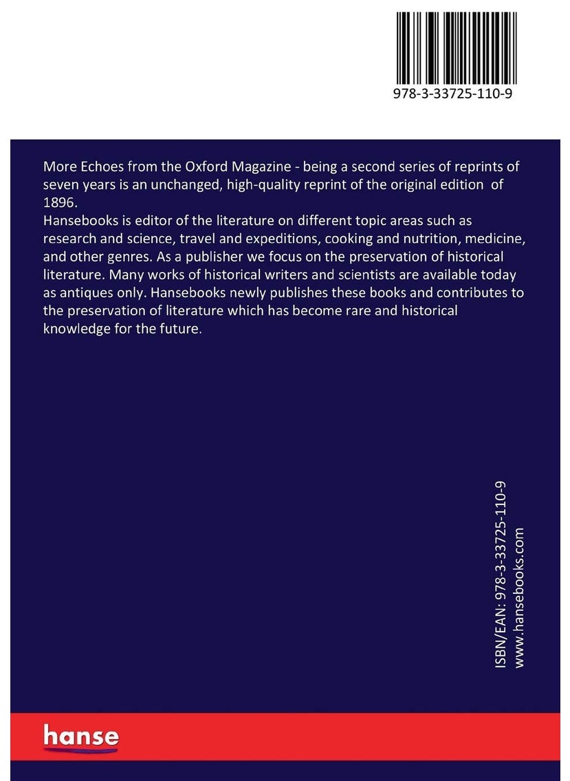 More Echoes from the Oxford Magazine: being a second series of reprints of seven years  - Image 2