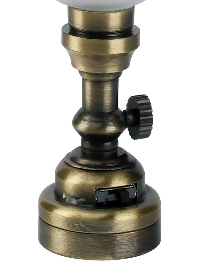 Waldosia 1:12 Scale Miniature Tulip Table Lamp - Flickering LED Dollhouse Light for Diorama, Roombox & Booknook - Image 4