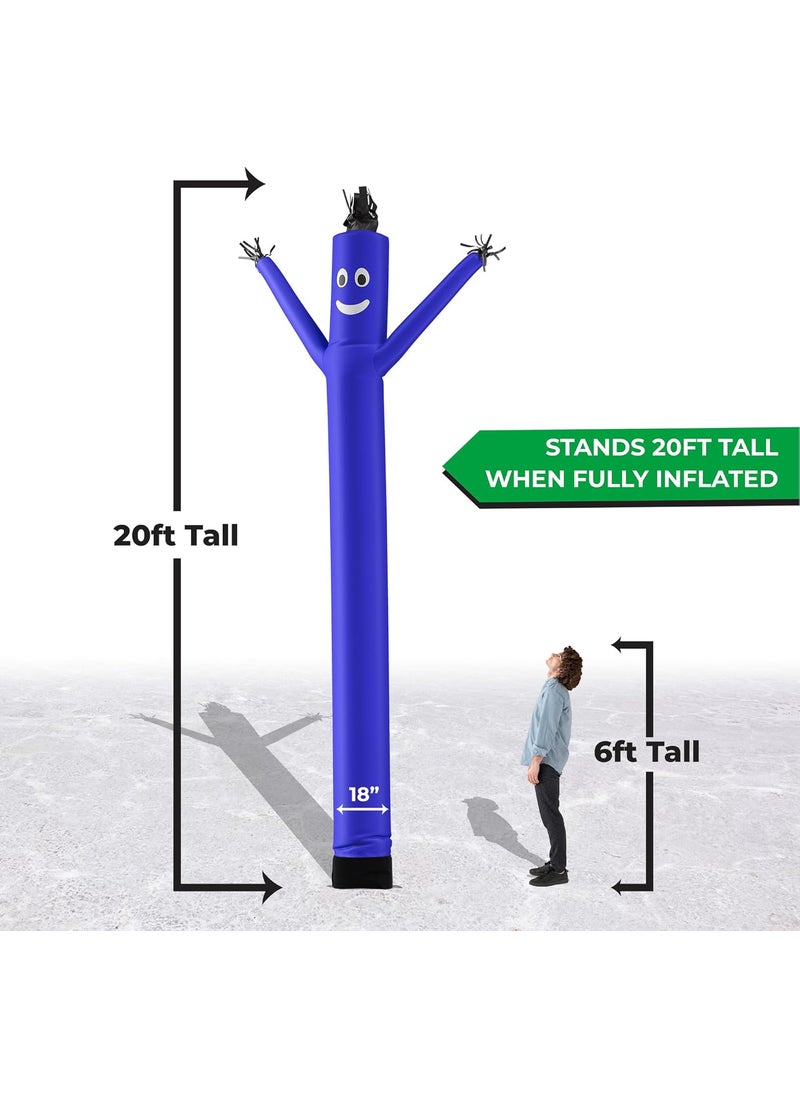 LookOurWay LookOurWay Air Dancers Inflatable Tube Man Attachment  20 Feet Tall Wacky Waving Inflatable Dancing Tube Guy for Business Promotion  Blower Not Included  Blue  - Image 3
