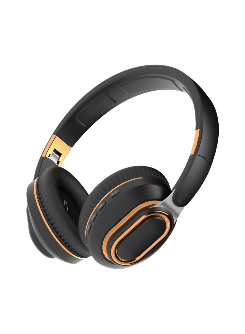 Captaintech Foldable Over-Ear Wireless Headphones, Hi-Fi Sound Bluetooth Headphones Lightweight Over-Ear Headphones with Ergonomically Designed Soft and Comfortable for Office, School, Travel, Sports - Image 1