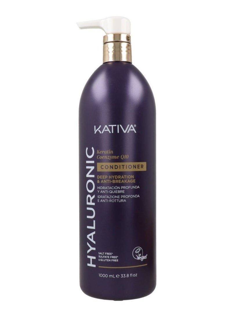 Kativa Hyaluronic Conditioner Deep Hydration and Anti-Breakage 1000ml - Image 1