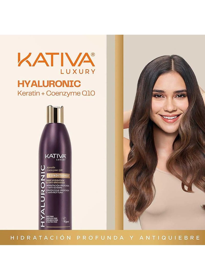 Kativa Hyaluronic Conditioner Deep Hydration and Anti-Breakage 1000ml - Image 4