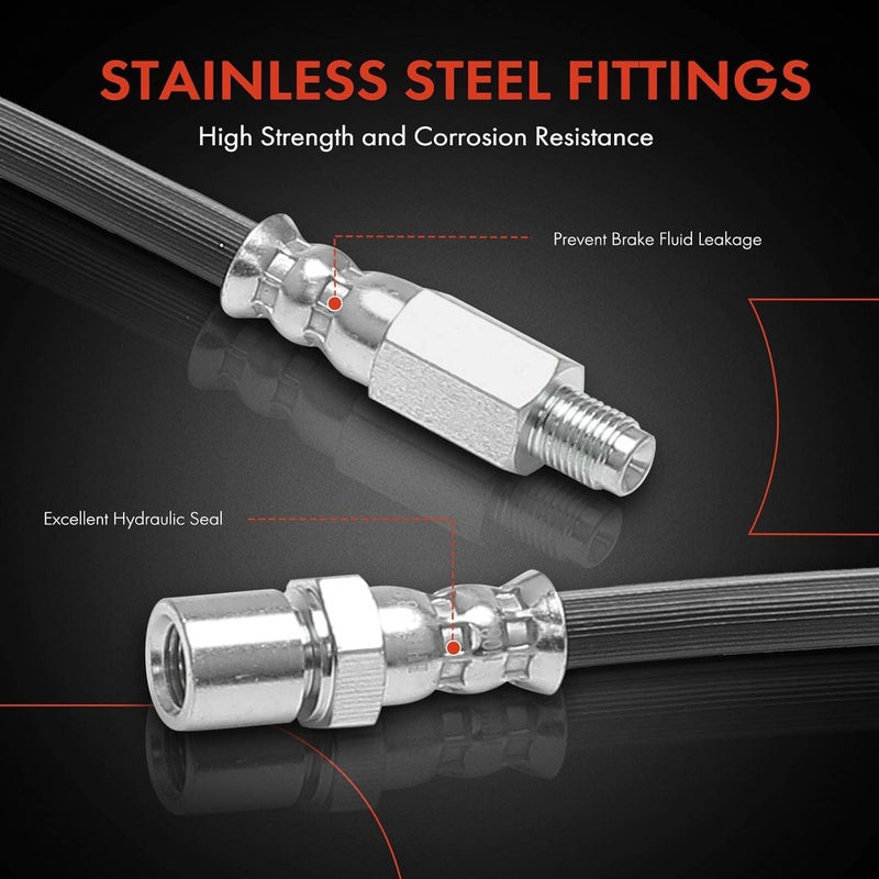 A-Premium Brake Hydraulic Hose for Subaru Impreza 2002-2003 - Image 4