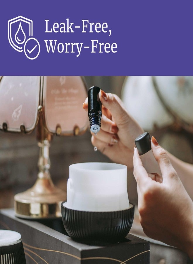 Infinity Jars 5 ML (0.17 fl oz) Ultraviolet Black Glass Euro Dropper Bottle Leak‑Proof Travel Tincture Vial for Essential Oils, Serums, Herbal Extracts, Micro‑Dose - Image 3