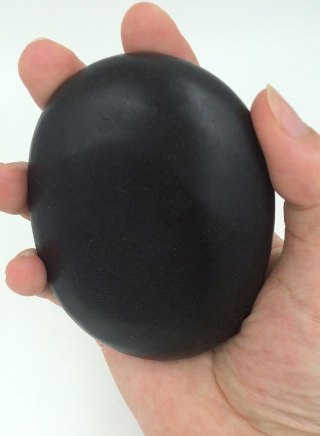Zabrina e-zabrina 4 Pcs Large Massage Stone Large Hot Basalt Stone Large Hot Stone Massage Hot Rock Massage Stones Hot Rocks Stones 2.75 In 3.54 In [Use in Palm Soles or Back] - Image 3