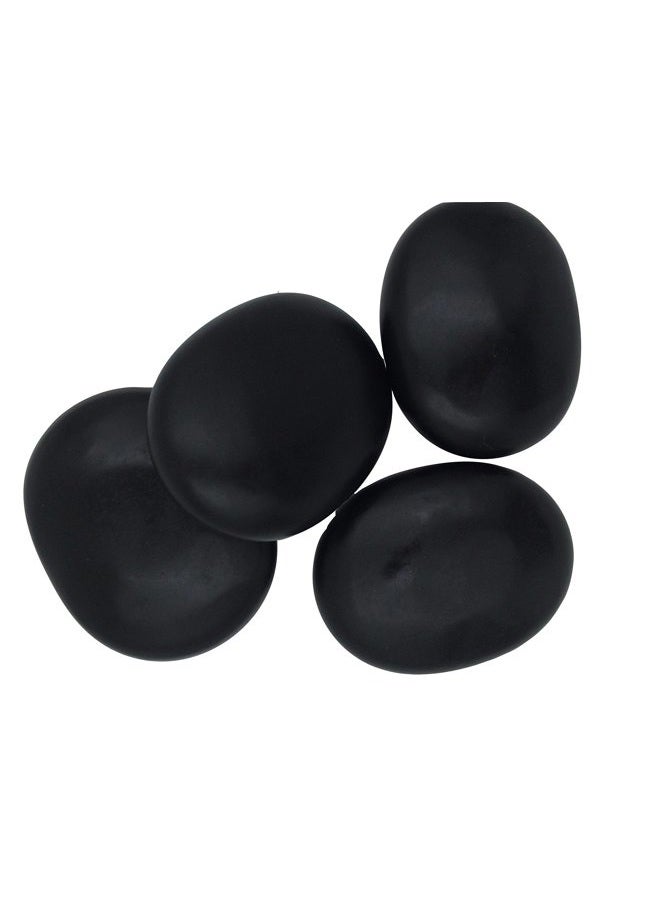 Zabrina e-zabrina 4 Pcs Large Massage Stone Large Hot Basalt Stone Large Hot Stone Massage Hot Rock Massage Stones Hot Rocks Stones 2.75 In 3.54 In [Use in Palm Soles or Back] - Image 1