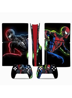 Generic Skin for PlayStation 5 Slim Disc Version, Sticker for PS5 Vinyl Decal Cover for Playstation 5 Controller, Full Wrap Skin Protective Film Sticker Compatible with PS5 Slim Disk Edition (SP1)  - Image 1