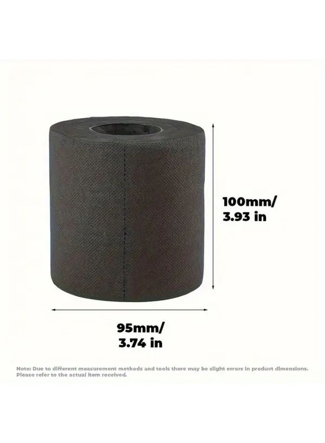 4 Pcs Black Toilet Paper Black Embossed Roll Thickened Four Layers Water Resistant For Home Restaurant Travel And Other Occasions Nordic Style Bathroom Decoration Super Visual Impact - Image 3