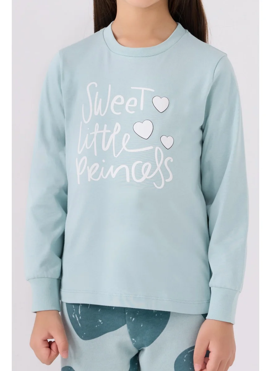 روليبولي Girl Blue Long Sleeve Pajama Set