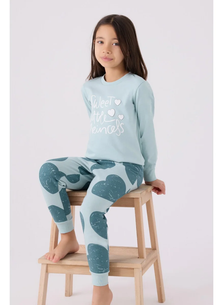 روليبولي Girl Blue Long Sleeve Pajama Set