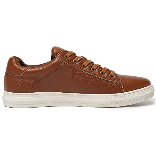 Arkbird Mens Fashion Sneakers Classic Casual Dress Shoes Stylish Lace-up Oxford Shoes for Men Brown - Image 2