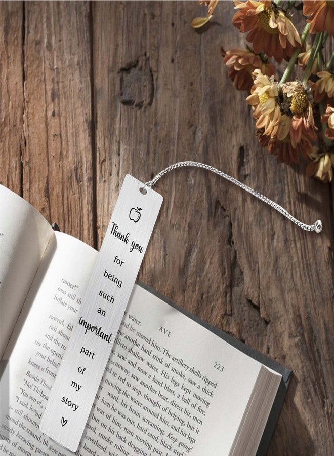 Jzxwan Thank You Bookmark Gifts for Women Men, Personalized Teacher Appreciation Gift, Bookmark Keepsake for Teacher, Birthday Gifts for Mentor, Gifts for Women Thank You - Image 3