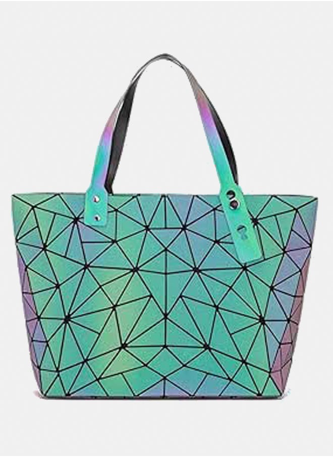 ماركة غير محددة Fashionable handbag  wallet, handbag, luminous geometric messenger bag, shoulder bag hologram, Glow-1, 