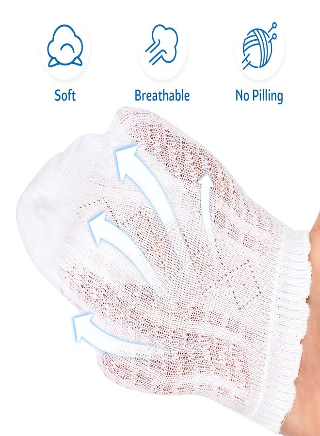 Looching 5 Pairs Baby Girls Boys Mesh Thin Cotton Socks Toddler Ruffle No Show Soft Low Cut Ankle Socks for Little Kids - Image 2