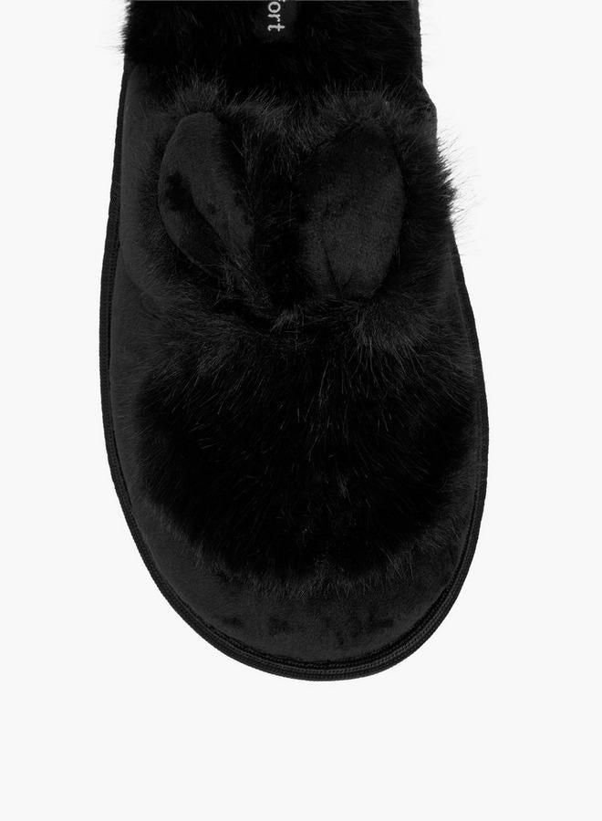 Le Confort Women Bunny Ear Applique Bedroom Slides - Image 3