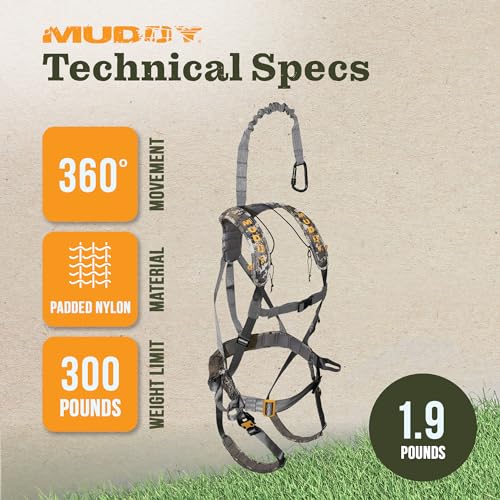 MUDDY Tree Stand Safety Harness Hunting Accessory - Image 3