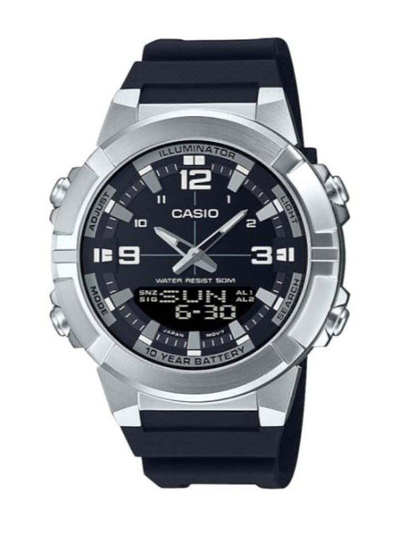 CASIO ساعة يد رقمية-تناظرية للرجال AMW-870-1AVDF