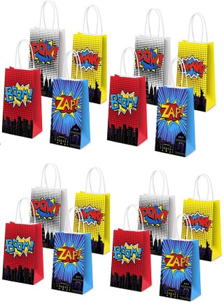 Superhero Party Gift Bags, 16Pcs 4 Color Comic Heros Kraft Paper Goodie Candy Treat Gift with Handle Boom Theme Birthday Decorations Supplies Kids Classroom Family Rewards Prize Bag - pzsku/ZCBBD79AB4444B62412CCZ/45/_/1684260389/5c5367b3-e301-4501-aaad-fc7c47b7c34a