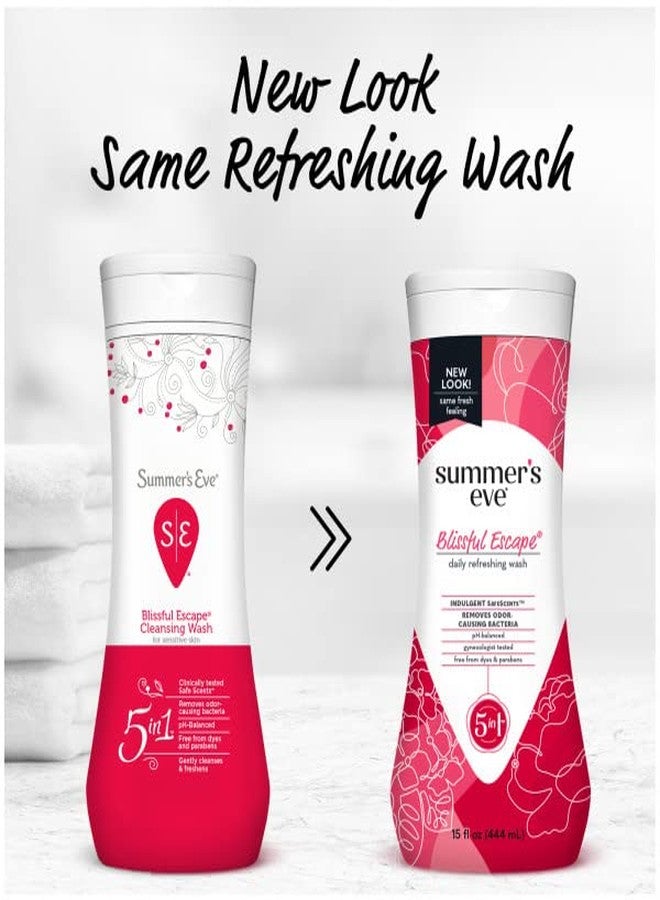 Summer's Eve Blissful Escape Daily Refreshing Feminine Wash, Removes Odor, pH balanced, 15 fl oz. (Pack of 6 - Image 3