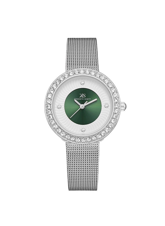 KENNETH SCOTT Women's Stainless Steel Analog Watch K23535-SMSG - 32 mm  - Image 1