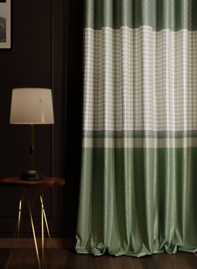 Stoa Paris Satin Curtain for Door, 70% Blackout Curtains, Home Decor, Sun Protection, Parda with Easy Grommet Installation, Bedroom, Living Room, Set of 1, Versailles - Majestic Meadow - Image 2