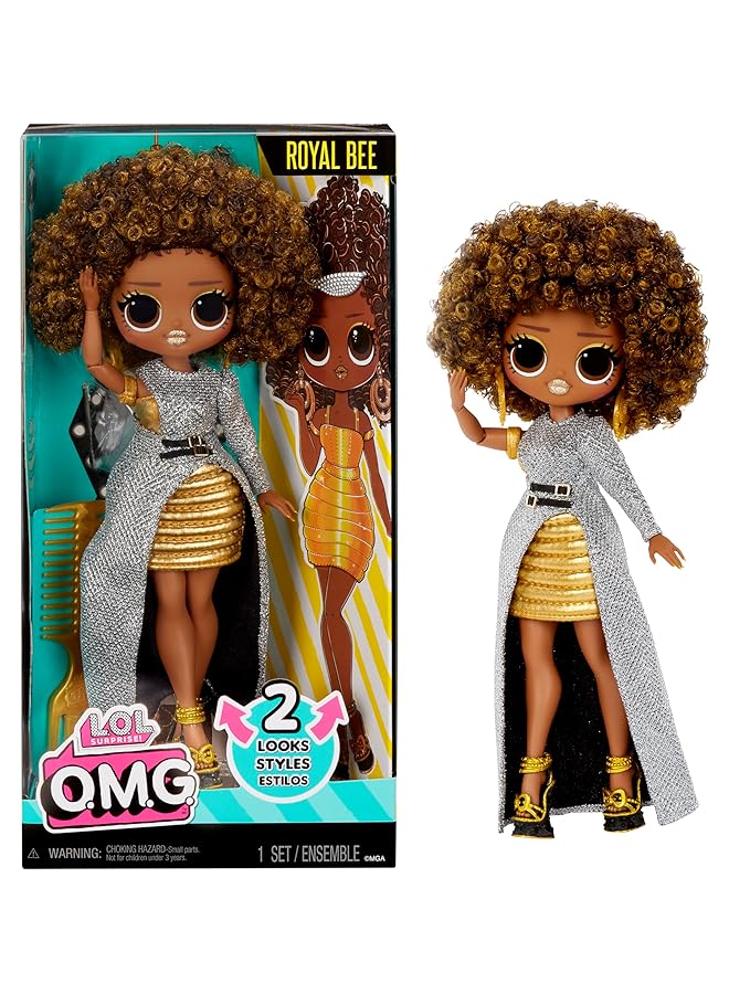 L.O.L. SURPRISE! Surprise! Omg Hos Doll S4 Royal Bee 10 Inches (25 Cm) Posable Arms And Legs Removable Outfit Space Themed Fashion Doll And Fabulous Accessories – Perfect Gift For Kids Ages 4+ - Image 1