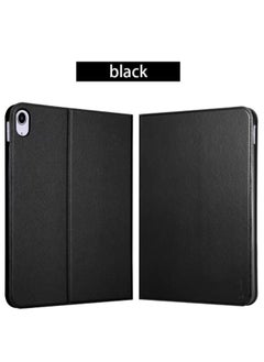 Stand Case for Samsung Galaxy Tab A7 10.4"/T505/T500 Ultra-thin Cloth Pattern Flip Full Coverage Smart Tablet Protective Case (Black)