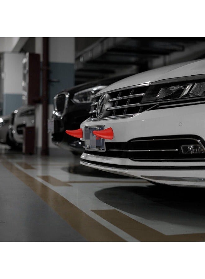 Cool and cute bull horn car exterior decoration stickers, universal for roof, hood, front and back decorations inside and outside the car. - Image 3