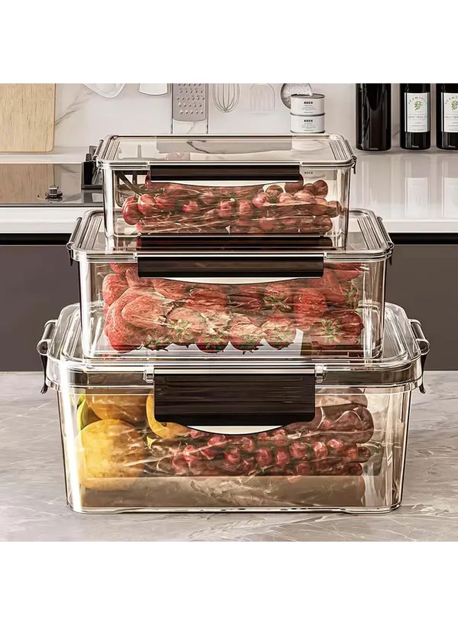 12pcs 6 Lids 6 Containers Stackable Reusable PET Transparent Food Storage Set - Image 4