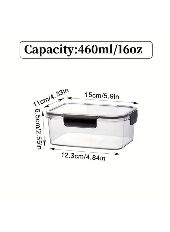 12pcs 6 Lids 6 Containers Stackable Reusable PET Transparent Food Storage Set - Image 3