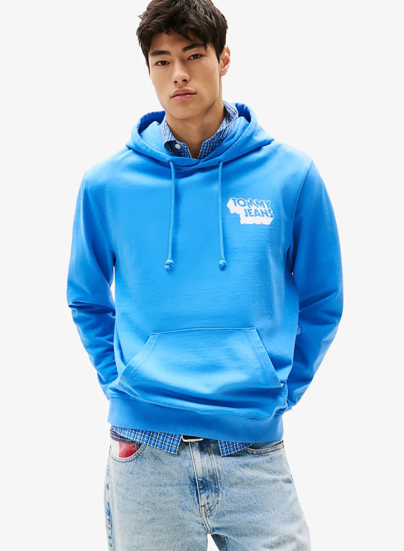 TOMMY JEANS Logo Regular Pullover Hoodie