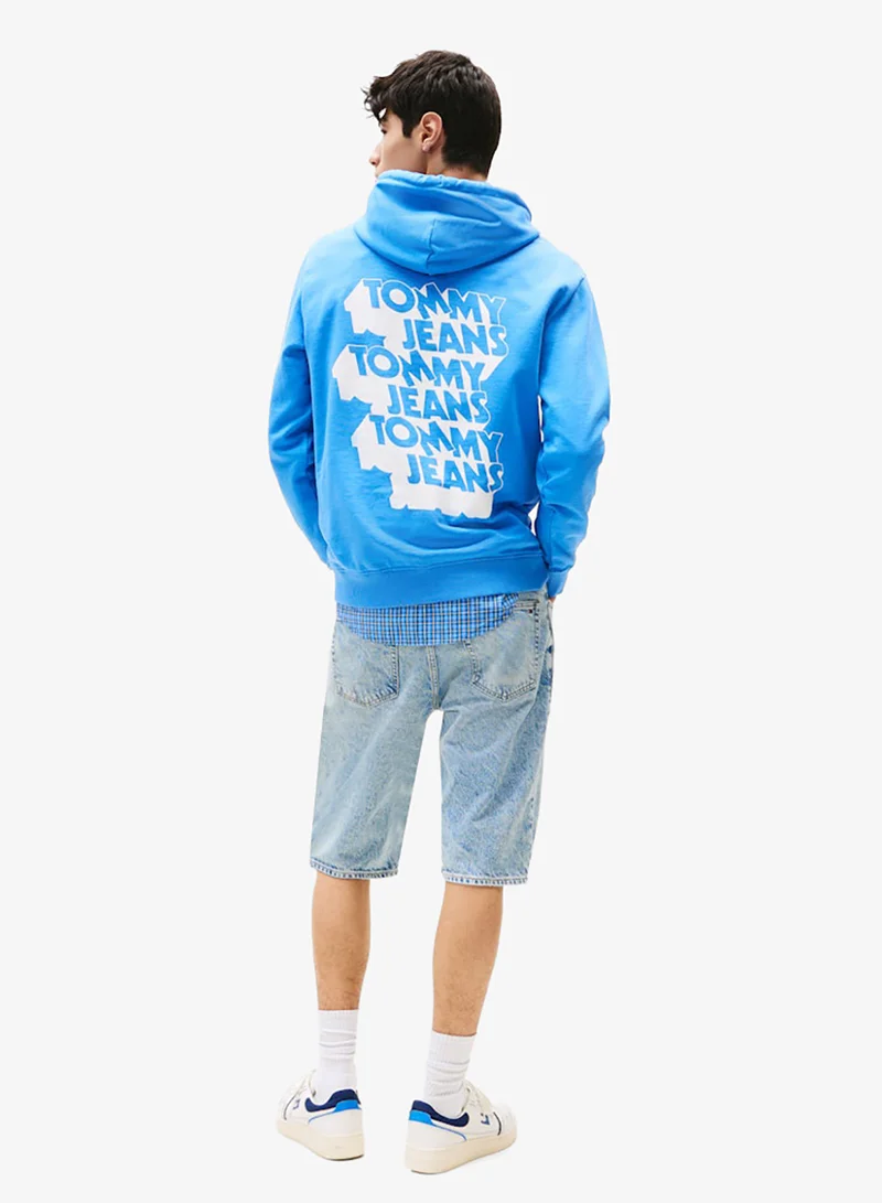 TOMMY JEANS Logo Regular Pullover Hoodie