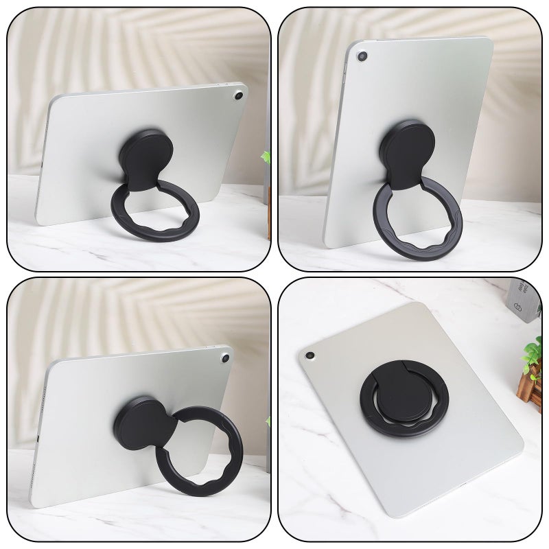 Hpmjz Tablet Stand with Hand Strap Universal Tablet Hand Strap Holder 360 Degree Rotating Sticky Tablets Stand Loop Fastening Handle Grip with Adjustable Length for All 7-11" Tablets (Ring Shape) - Image 4