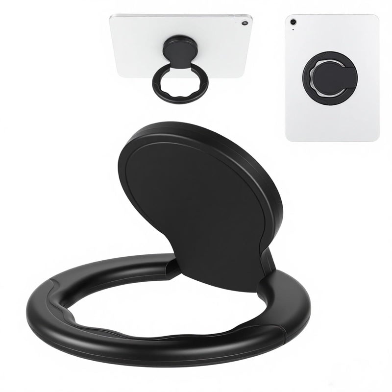 Hpmjz Tablet Stand with Hand Strap Universal Tablet Hand Strap Holder 360 Degree Rotating Sticky Tablets Stand Loop Fastening Handle Grip with Adjustable Length for All 7-11" Tablets (Ring Shape) - Image 1