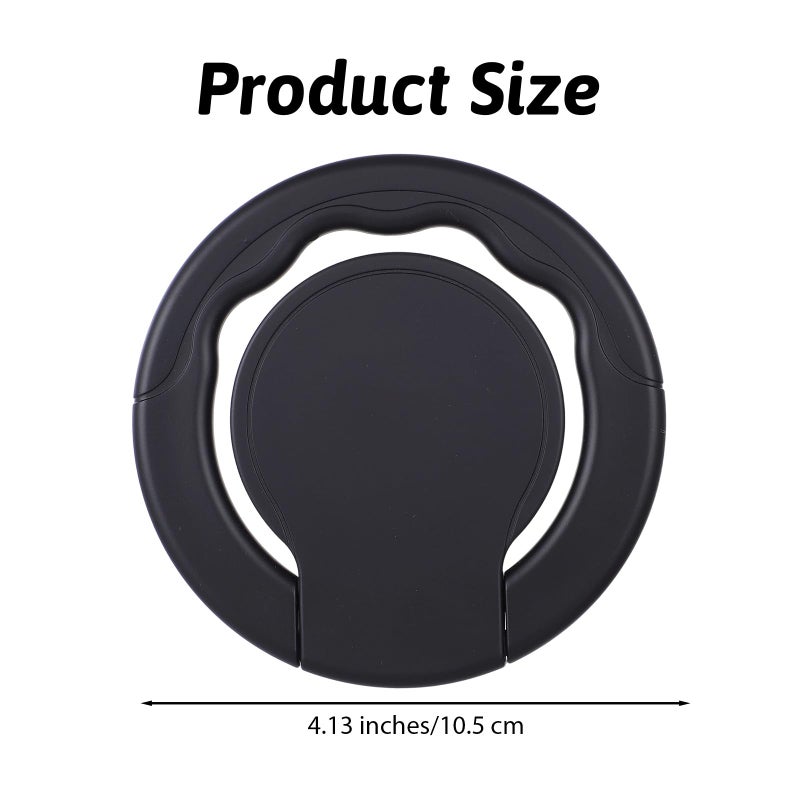 Hpmjz Tablet Stand with Hand Strap Universal Tablet Hand Strap Holder 360 Degree Rotating Sticky Tablets Stand Loop Fastening Handle Grip with Adjustable Length for All 7-11" Tablets (Ring Shape) - Image 2