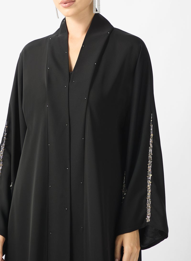 Khizana Embellished Abaya & Sheila - Image 3