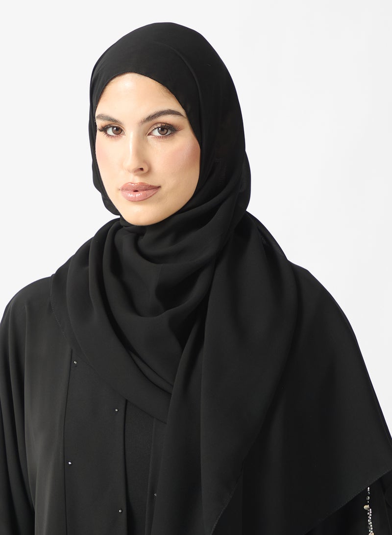 Khizana Embellished Abaya & Sheila - Image 4