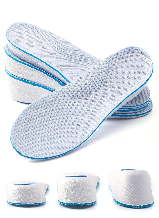 XINIFOOT نعل داخلي لزيادة الطول، داعم لقوس القدم، يسمح بمرور الهواء، نعال داخلية لرفع الكعب، نعال داخلية لرفع القدم للرجال (ارتفاع 3.5 سم) - Image 1