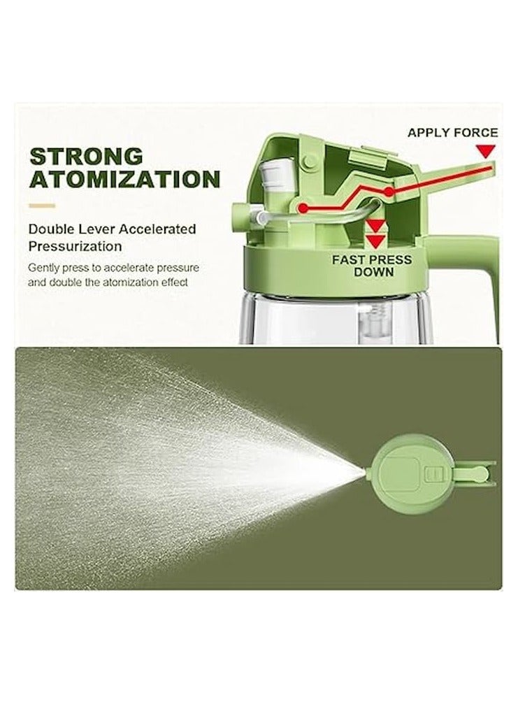 Cool Baby Kitchen Oil Dispenser and Sprayer 2 in 1 Olive Oil Dispenser Bottle 470ml Glass Oil Bottle Food Grade Oil Mist (Orange) - Image 5