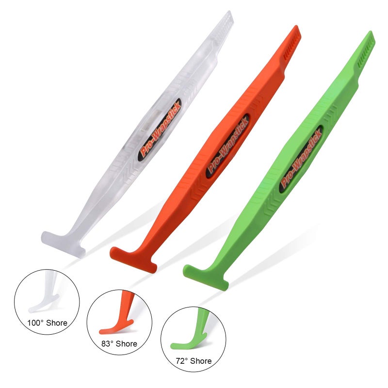 Gomake Vinyl Wrap Stick Magnet Micro Squeegee For Vinyl Car Wrapping Flexible Mini Squeegee Stick Curves Slot Tint Tool Set With Different Hardness For Film Edge Gaps Corner Tucking Pack Of 3 - Image 4