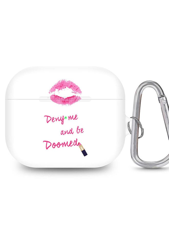 Stylizedd - StylePods Case for Airpods 3rd Gen Case With Anti-Lost Keychain - Raining Lipsticks - Image 1