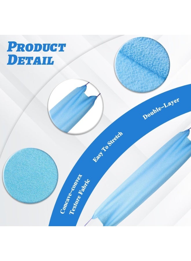 BIGTHREE 2Pcs Back Scrubber Body Bath Pull Strap Scrubber, Double-Sided Nylon Body Washcloth for Deep Cleansing, Washers Stretchable Shower Scrubber, Shower & Bath Essential for Men & Women - Image 2