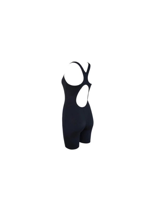 Zoggs Womens Cottesloe Legsuit E+ Black | Ecolast+ Fabric, 100% Chlorine Proof, UPF 50+, Built-In Shelf Bra, Modest Leg Coverage, Quick-Dry Comfort & Body Support for Training | 462561-BK40 - Image 3