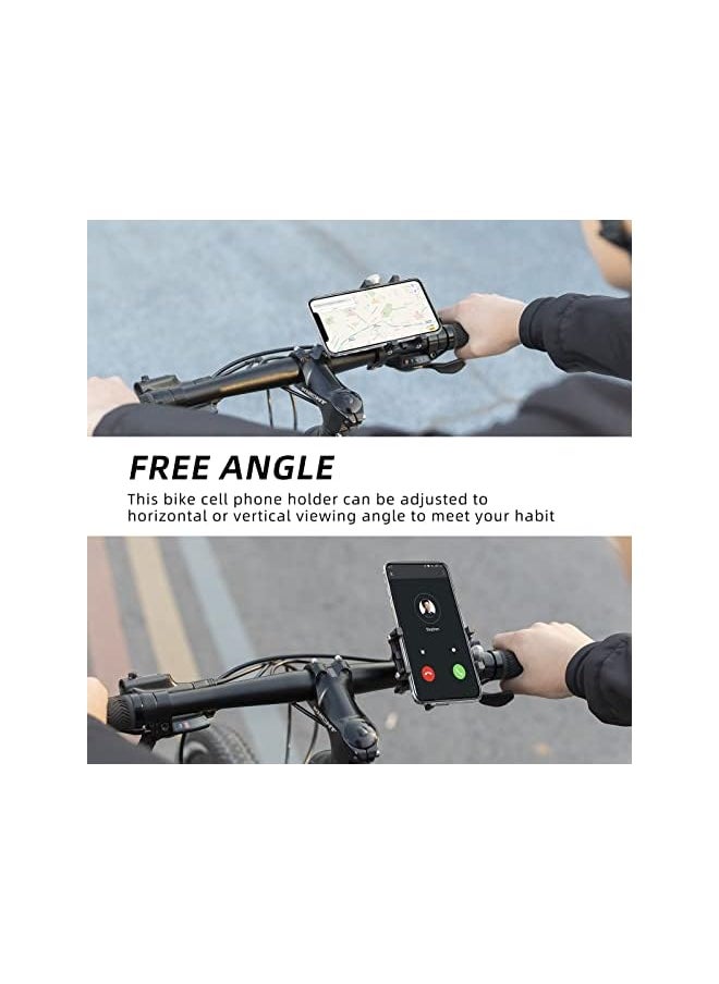 Bike Phone Mount Holder Motorcycle & Bicycle Handlebar Cell Phone Holder 360° Rotatable Aluminum Phone Clip for iPhone 11 12 13 Pro Max Mini X XR Xs Plus Samsung S21 S20 S10 - pzsku/ZCBBE433F4C1F9D67E6AEZ/45/_/1691378809/82c3f0d0-12d5-4e40-ac8a-33a2b1dff149