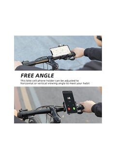 Rockbros Bike Phone Mount Holder Motorcycle & Bicycle Handlebar Cell Phone Holder 360° Rotatable Aluminum Phone Clip for iPhone 11 12 13 Pro Max Mini X XR Xs Plus Samsung S21 S20 S10  - Image 2