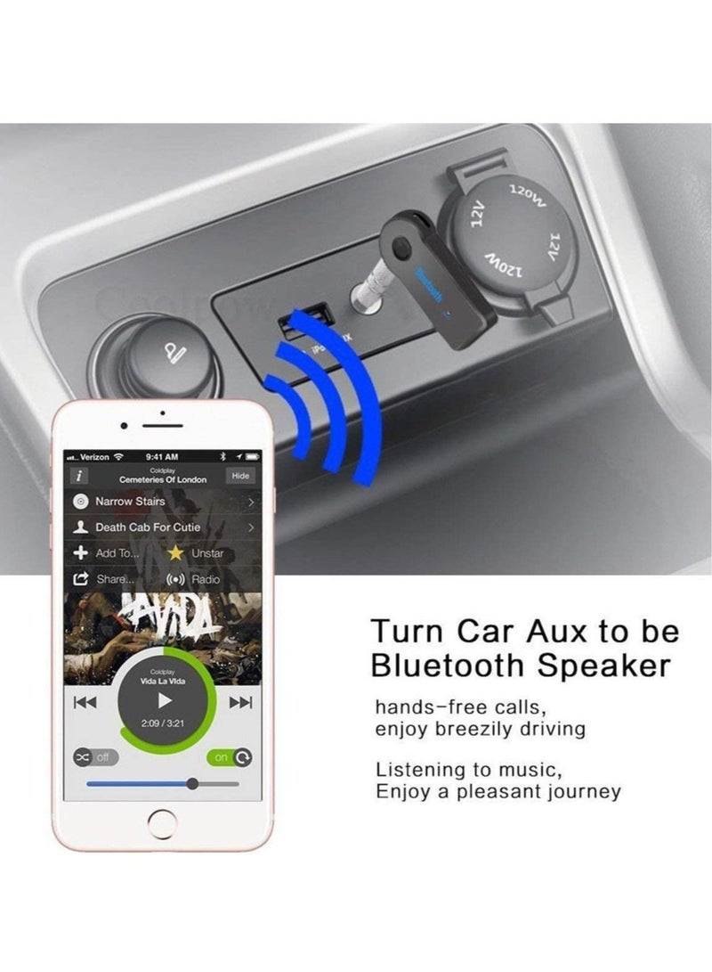 Bluetooth Music Audio Stereo Adapter Receiver for Car AUX IN Home Speaker MP3 - Image 4