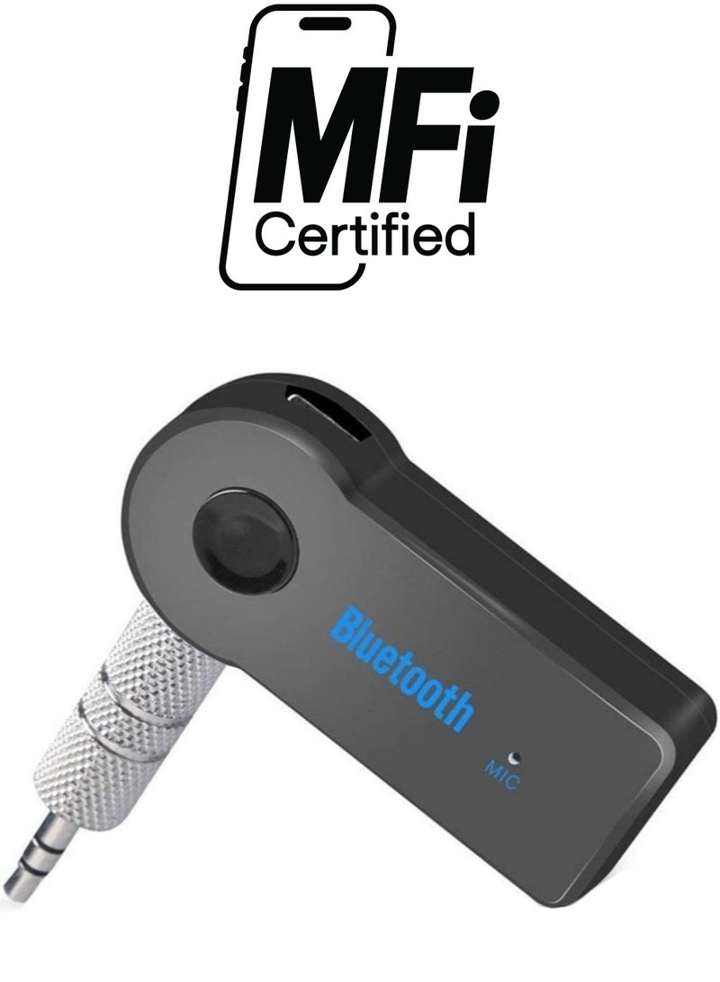 Bluetooth Music Audio Stereo Adapter Receiver for Car AUX IN Home Speaker MP3 - Image 1