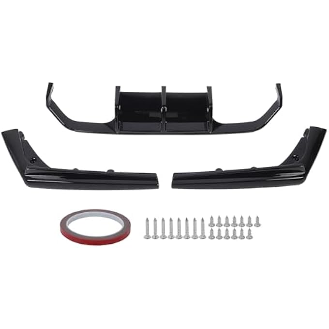 Haofy Rear Bumper Lip Diffuser Glossy Black Sporty Look for F80 M3 F82 M4 F83, Sturdy ABS Material, Enhanced Performance, Fits M Bumper - Image 5
