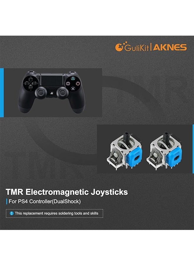 GuliKit TMR Electromagnetic Joysticks for DualShock PS4 Controller, Stick Replacement Accessories for Playstation 4 Controller, Thumbstick Caps included - Image 2