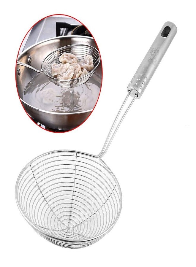 faas 14 Inch Stainless Steel Strainer, 12 Inch Hand Blender Wire Whisk, 10.5 Inch Stainless Steel Basting/Serving Ladle/Kitchen Tools Combo of 3 - Image 5